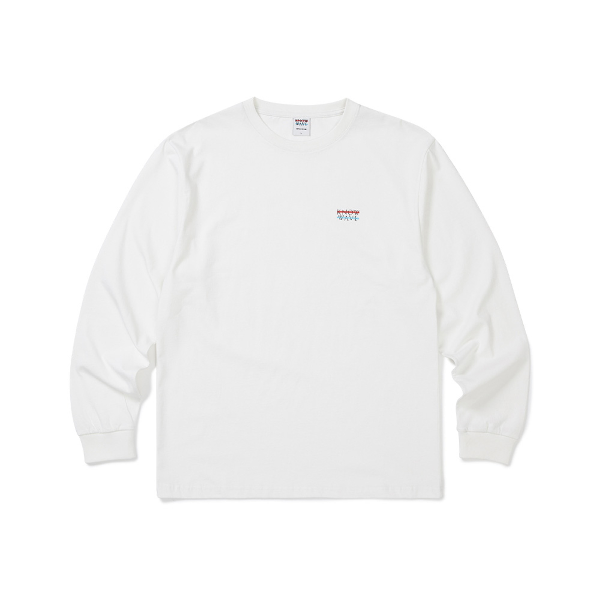 KNOWWAVE LONG SLEEVE T SHIRTS KNT004m(WHITE)