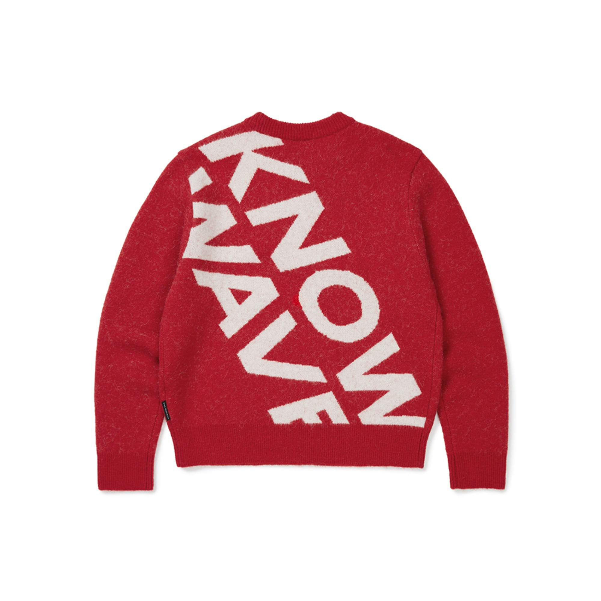 KNOWWAVE MOHAIR JACQUARD SWEATER KNT008m(RED)
