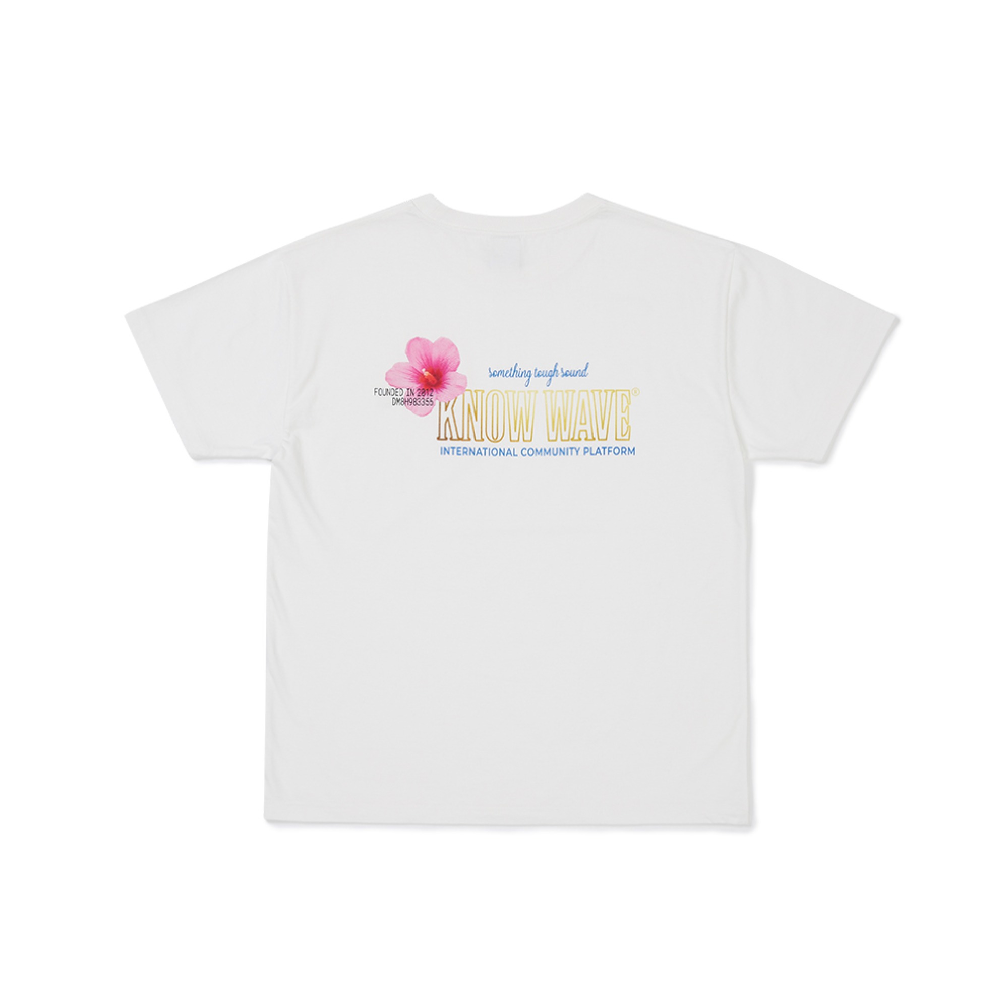KNOW WAVE FLOWER T SHIRTS KNT015m(OFF WHITE)