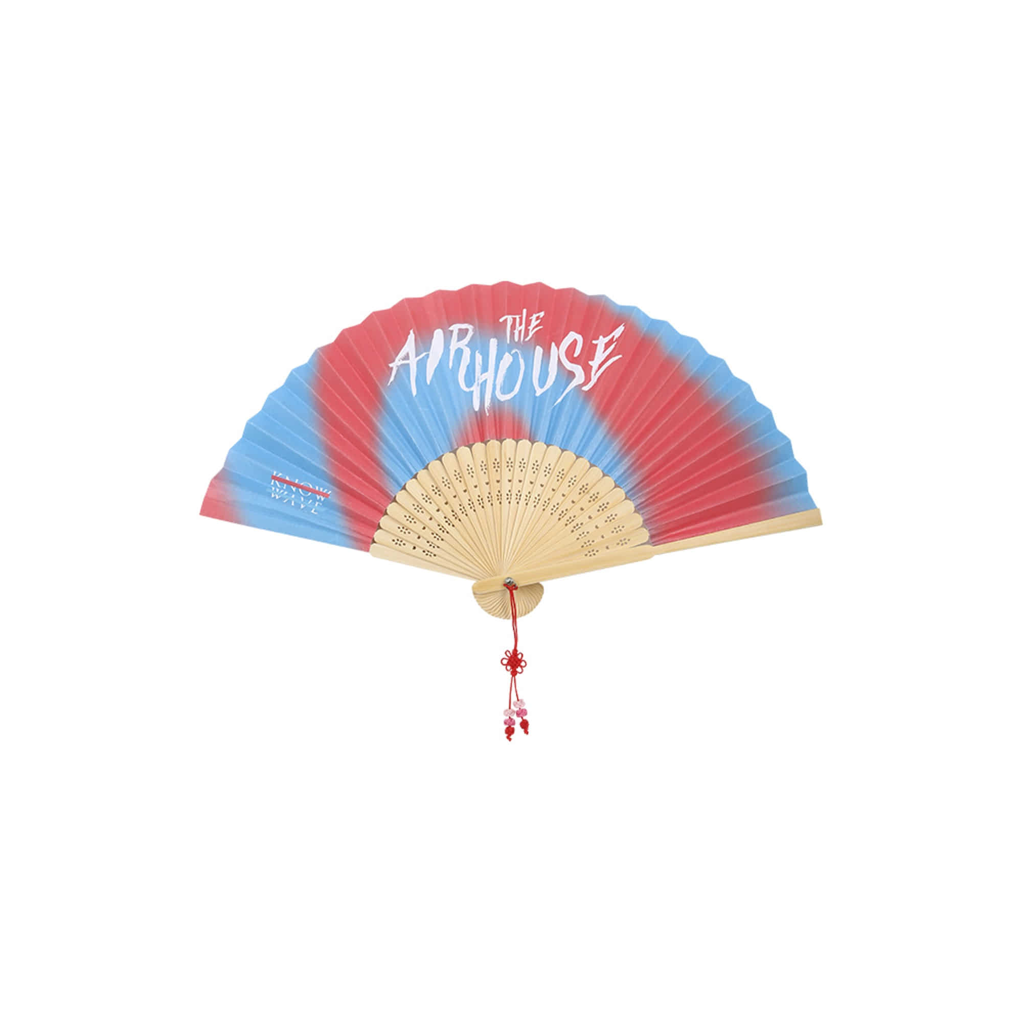 KNOW WAVE X THE AIR HOUSE FOLDING FAN KNA064u(RED)